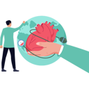 پیش‌نمایش فایل boy-is-pointing-at-the-heart-care-10748996 از پک روز جهانی قلب