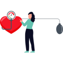 پیش‌نمایش فایل girl-is-pointing-to-a-heart-check-up-10748988 از پک روز جهانی قلب