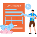 پیش‌نمایش فایل boy-is-explaining-about-loan-agreement-10749134 از پک عملیات وام‌دهی