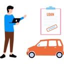 پیش‌نمایش فایل boy-is-showing-approved-loan-document-10749155 از پک عملیات وام‌دهی