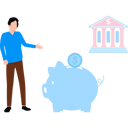 پیش‌نمایش فایل boy-is-showing-piggy-bank-10749164 از پک عملیات وام‌دهی