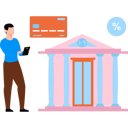 پیش‌نمایش فایل boy-pays-bank-interest-through-phone-10749180 از پک عملیات وام‌دهی