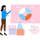 پیش‌نمایش فایل girl-is-showing-a-pie-chart-10749169 از پک عملیات وام‌دهی