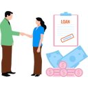 پیش‌نمایش فایل manager-approves-loan-file-of-customer-10749137 از پک عملیات وام‌دهی