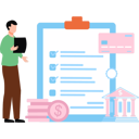 پیش‌نمایش فایل manager-checks-the-loan-document-10749154 از پک عملیات وام‌دهی