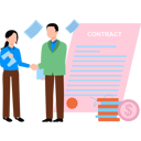 پیش‌نمایش فایل manager-makes-loan-deal-with-client-10749173 از پک عملیات وام‌دهی