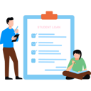 پیش‌نمایش فایل student-takes-student-loan-to-complete-his-graduation-10749136 از پک عملیات وام‌دهی