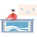 پیش‌نمایش فایل anchor-is-writing-the-news-10749033 از پک روزنامه‌نگار