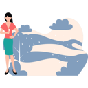 پیش‌نمایش فایل female-reporter-is-giving-news-about-the-rain-10749063 از پک روزنامه‌نگار