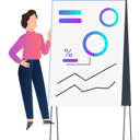 پیش‌نمایش فایل girl-showing-percentage-of-pie-graph-10773064 از پک آمار