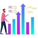 پیش‌نمایش فایل man-is-telling-about-bar-graph-10773019 از پک آمار