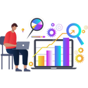پیش‌نمایش فایل man-working-on-business-bar-graph-10773028 از پک آمار