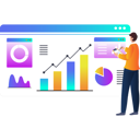 پیش‌نمایش فایل man-writing-about-analytical-graph-from-web-page-10773049 از پک آمار