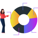 پیش‌نمایش فایل woman-explaining-about-different-parts-of-business-pie-chart-10773073 از پک آمار