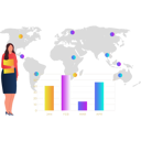 پیش‌نمایش فایل woman-showing-worldwide-graph-10773025 از پک آمار