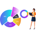 پیش‌نمایش فایل woman-working-on-pie-chart-analytics-10773026 از پک آمار