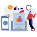 پیش‌نمایش فایل boy-and-girl-talking-about-business-graph-10772969 از پک کسب و کار کوچک