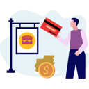 پیش‌نمایش فایل boy-is-paying-money-of-burger-through-credit-card-10772895 از پک کسب و کار کوچک