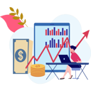 پیش‌نمایش فایل girl-working-on-business-graph-10772866 از پک کسب و کار کوچک