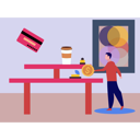 پیش‌نمایش فایل man-buying-coffee-from-cafe-10772924 از پک کسب و کار کوچک