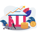 پیش‌نمایش فایل man-carrying-money-trolley-10772936 از پک کسب و کار کوچک