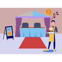 پیش‌نمایش فایل man-serving-coffee-at-restaurant-10772899 از پک کسب و کار کوچک