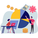 پیش‌نمایش فایل man-telling-girl-about-pie-graph-10772970 از پک کسب و کار کوچک