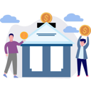 پیش‌نمایش فایل two-boys-standing-in-front-of-bank-building-10772885 از پک کسب و کار کوچک