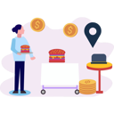 پیش‌نمایش فایل waitress-serving-burger-10772900 از پک کسب و کار کوچک