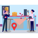 پیش‌نمایش فایل waitress-serving-food-in-restaurant-10772943 از پک کسب و کار کوچک