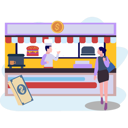پیش‌نمایش فایل young-girl-buying-fast-food-from-stall-10772903 از پک کسب و کار کوچک