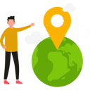 پیش‌نمایش فایل boy-is-pointing-at-the-location-pin-10733995 از پک کارآفرین