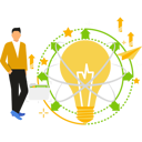 پیش‌نمایش فایل boy-is-showing-an-idea-bulb-10733975 از پک کارآفرین