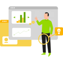 پیش‌نمایش فایل boy-is-telling-about-business-graph-10734063 از پک کارآفرین