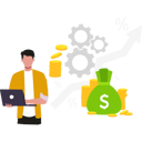 پیش‌نمایش فایل employee-analyzes-money-bag-10734018 از پک کارآفرین
