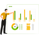 پیش‌نمایش فایل employee-is-analyzing-bar-graph-10734050 از پک کارآفرین