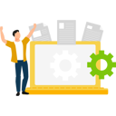 پیش‌نمایش فایل employee-is-doing-web-settings-10734054 از پک کارآفرین