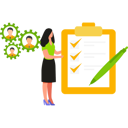 پیش‌نمایش فایل girl-is-showing-survey-checklist-10734007 از پک کارآفرین