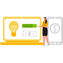 پیش‌نمایش فایل girl-is-showing-the-financial-ideas-on-laptop-10734001 از پک کارآفرین