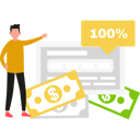 پیش‌نمایش فایل guy-is-pointing-at-100-chart-for-money-10733976 از پک کارآفرین