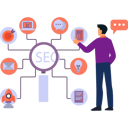 پیش‌نمایش فایل boy-is-pointing-at-the-seo-marketing-10772510 از پک جستجو