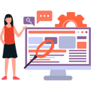 پیش‌نمایش فایل girl-is-doing-website-maintenance-10772513 از پک جستجو