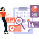 پیش‌نمایش فایل girl-is-looking-at-the-pie-charts-on-the-graph-10772584 از پک جستجو