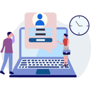 پیش‌نمایش فایل boy-and-girl-are-talking-about-account-sign-in-10772743 از پک ورود و ثبت‌نام