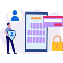پیش‌نمایش فایل boy-is-showing-the-account-protection-10772792 از پک ورود و ثبت‌نام