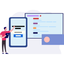 پیش‌نمایش فایل boy-pointing-to-sign-in-account-on-mobile-10772636 از پک ورود و ثبت‌نام