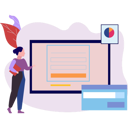 پیش‌نمایش فایل female-filling-online-registration-form-10772761 از پک ورود و ثبت‌نام