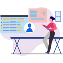 پیش‌نمایش فایل female-is-working-on-an-online-account-10772759 از پک ورود و ثبت‌نام