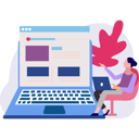 پیش‌نمایش فایل female-pointing-at-online-document-on-laptop-10772650 از پک ورود و ثبت‌نام