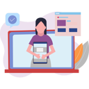 پیش‌نمایش فایل girl-explaining-about-online-sign-in-and-account-registration-10772775 از پک ورود و ثبت‌نام